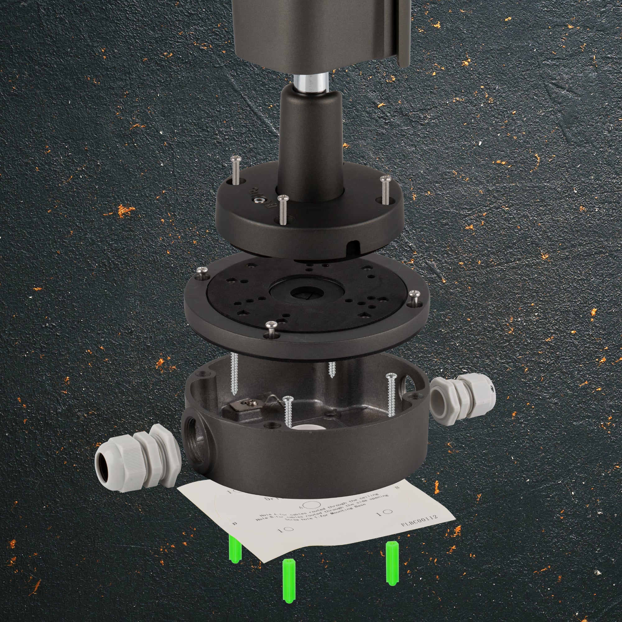 Zxtech Metal CCTV Junction Box Bracket for Atlas & Premio Cameras