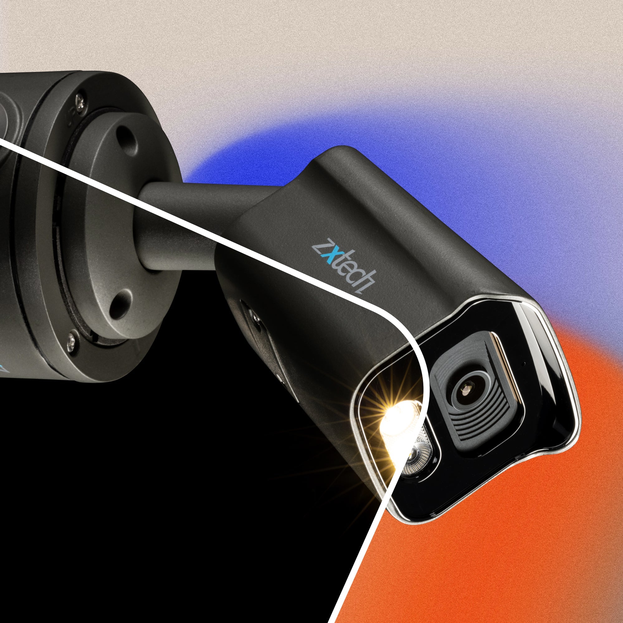 Zxtech BabyBullet 4K (8MP) – PoE CCTV Camera with Audio – Pro Fusion Light