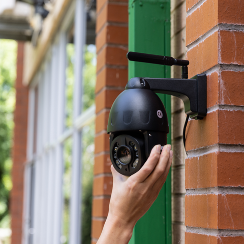 Zxtech 5MP/4K Wireless PTZ CCTV System - 3 x WiFi Security Camera 5X/10X/20X Auto Zoom Colour Night Vision Outdoor 2-Way-Audio 9CH Sony Starvis