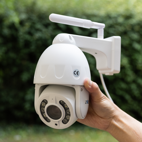 Zxtech 5MP Wireless PTZ CCTV System - 2 x WiFi Security Camera 5X/10X Auto Zoom Colour Night Vision Outdoor 2-Way-Audio 9CH Sony Starvis