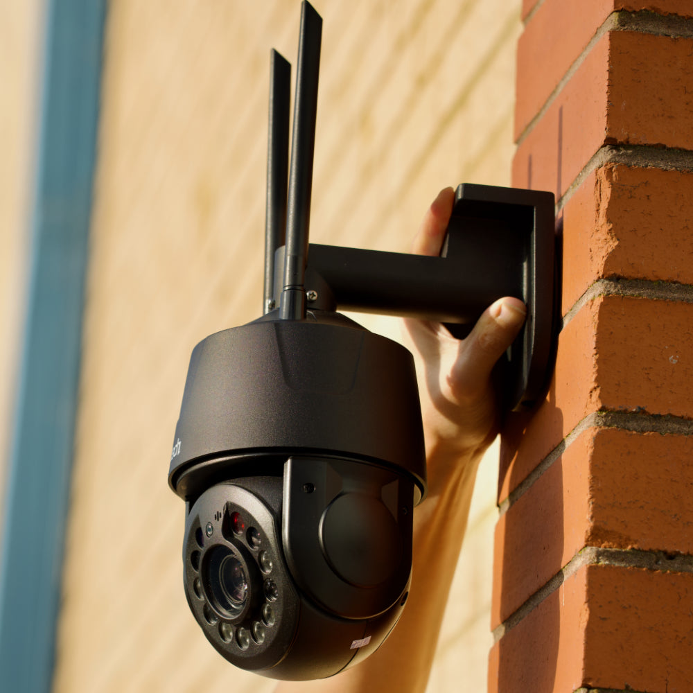 Zxtech 4K Wireless PTZ CCTV System - 4 x WiFi Security Camera 5X/10X/20X Auto Zoom Colour Night Vision Outdoor 2-Way-Audio 9CH Sony Starvis