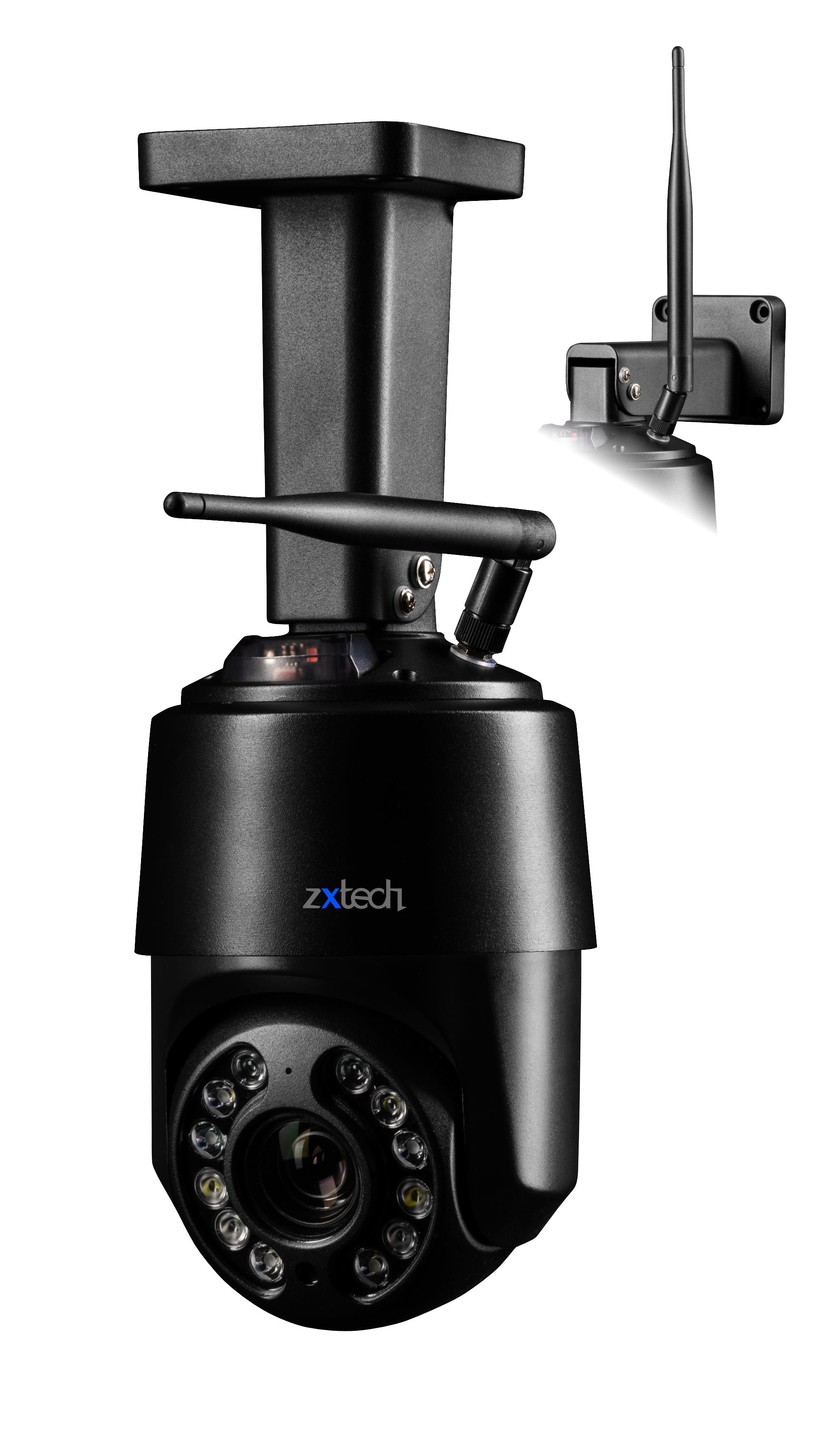 Zxtech PTZ Wireless Security Camera - 4K 10X/5X Optical Zoom Full Colour Night Vision Face Detection Wifi 2-Way Audio SD Indoor/Outdoor