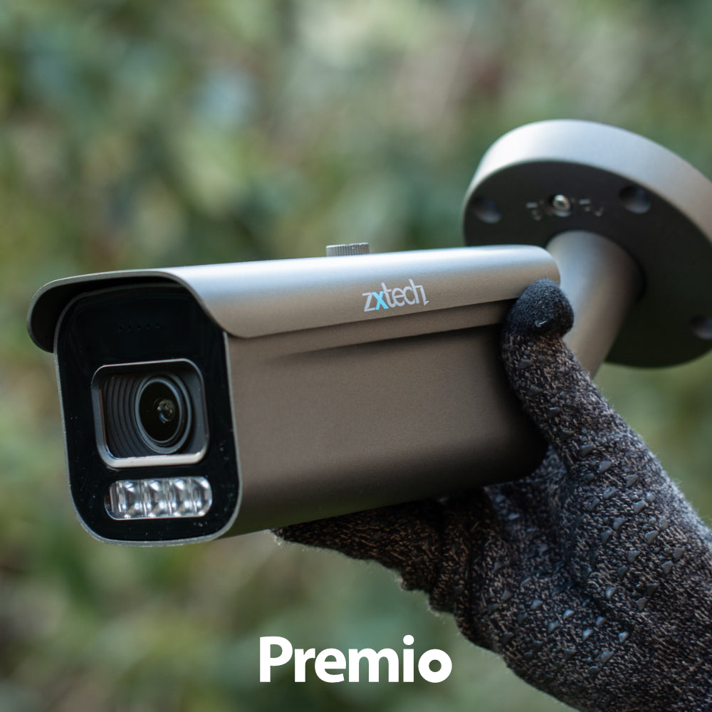 Zxtech Premio 5MP – 5× Motorised Zoom PoE CCTV Camera – Infrared (Enhanced)