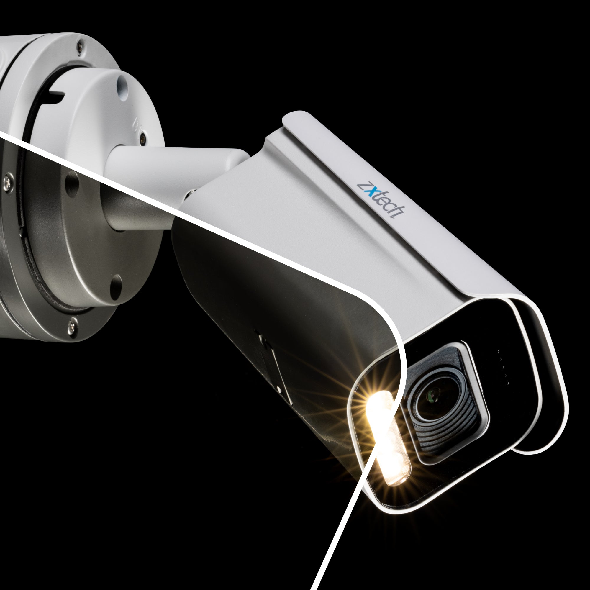 Zxtech Premio 4K (8MP) – 5× Motorised Zoom PoE CCTV Camera with Audio – Pro Fusion Light (Enhanced)