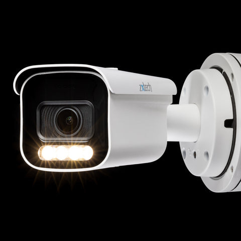 Zxtech 5MP Premio 5× Auto Zoom PoE IP CCTV Camera with Audio | Enhanced Pro Fusion Light