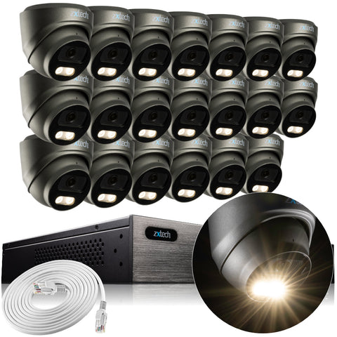 Zxtech Megavalue AI 4K/8MP/5MP Built-in Mic PoE IP Security Camera