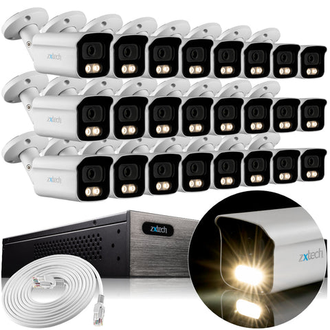 Zxtech BabyBullet AI 4K/8MP/5MP Built-in Mic PoE IP Security Camera
