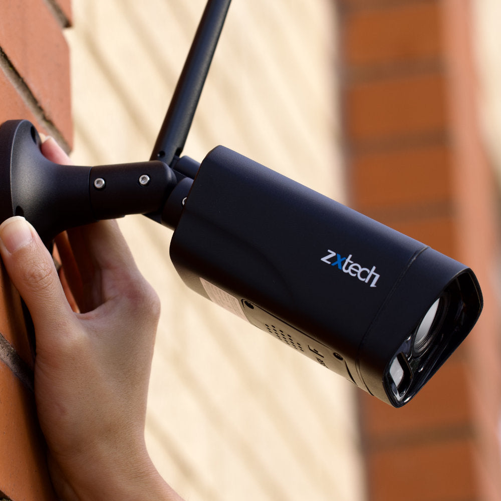 Zxtech 5MP/8MP/4K Wireless CCTV System - 2x WiFi Security Cameras Outdoor 2-Way-Audio Night Vision 9CH Sony Starvis | WF2D9Y