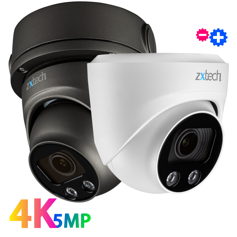 Zxtech Atlas AI 4K Face Detection 2.7-13.5mm Auto Zoom PoE IP CCTV Camera