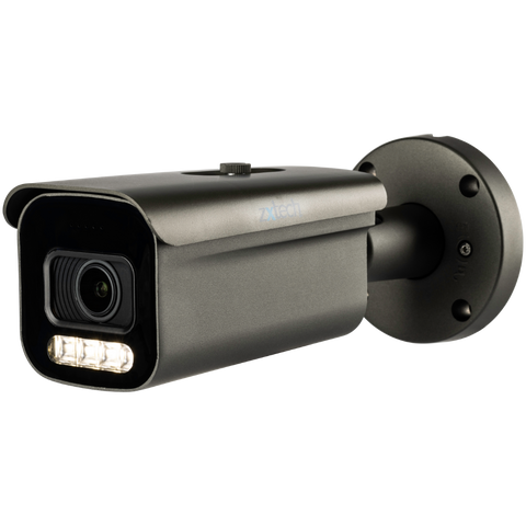 Zxtech Full Colour Night Vision 4K 8MP Bullet Auto Zoom PoE IP CCTV AI Camera | Face Recognition 60M LED Sony Starvis