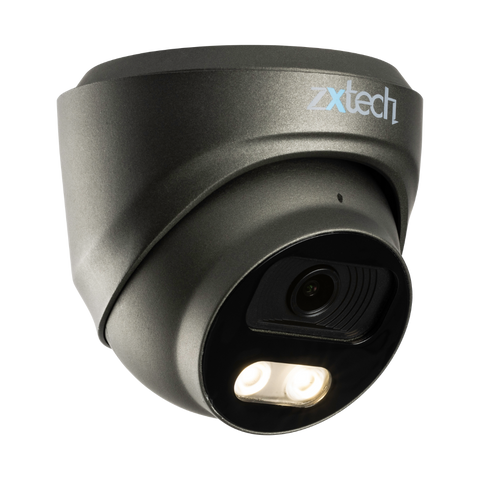 Zxtech Full Colour Night Vision 4K 8MP Dome PoE IP CCTV AI Camera | Face Recognition Built-in Microphone Sony Starvis