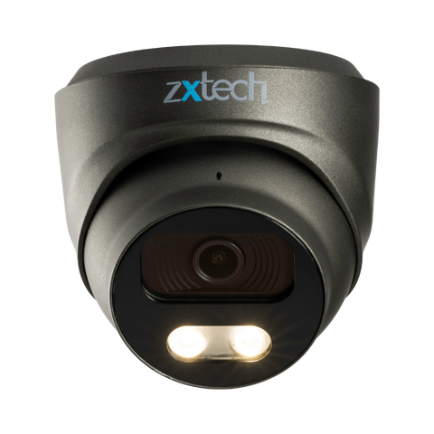 Zxtech Full Colour Night Vision 4K 8MP Dome PoE IP CCTV AI Camera | Face Recognition Built-in Microphone Sony Starvis