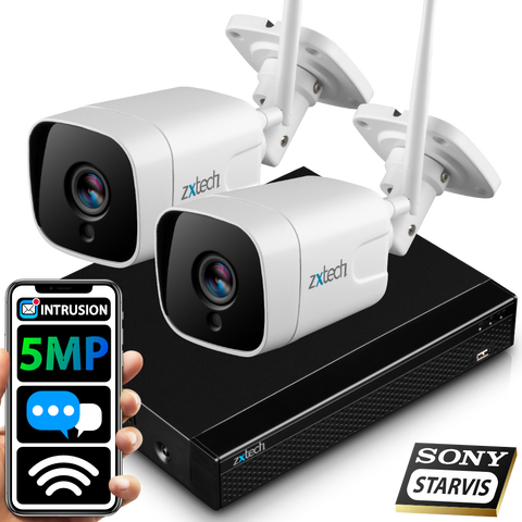 5MP Home Wireless Camera System - 2 Way Audio Sony Starvis Outdoor 9CH NVR  | WF2A9Y