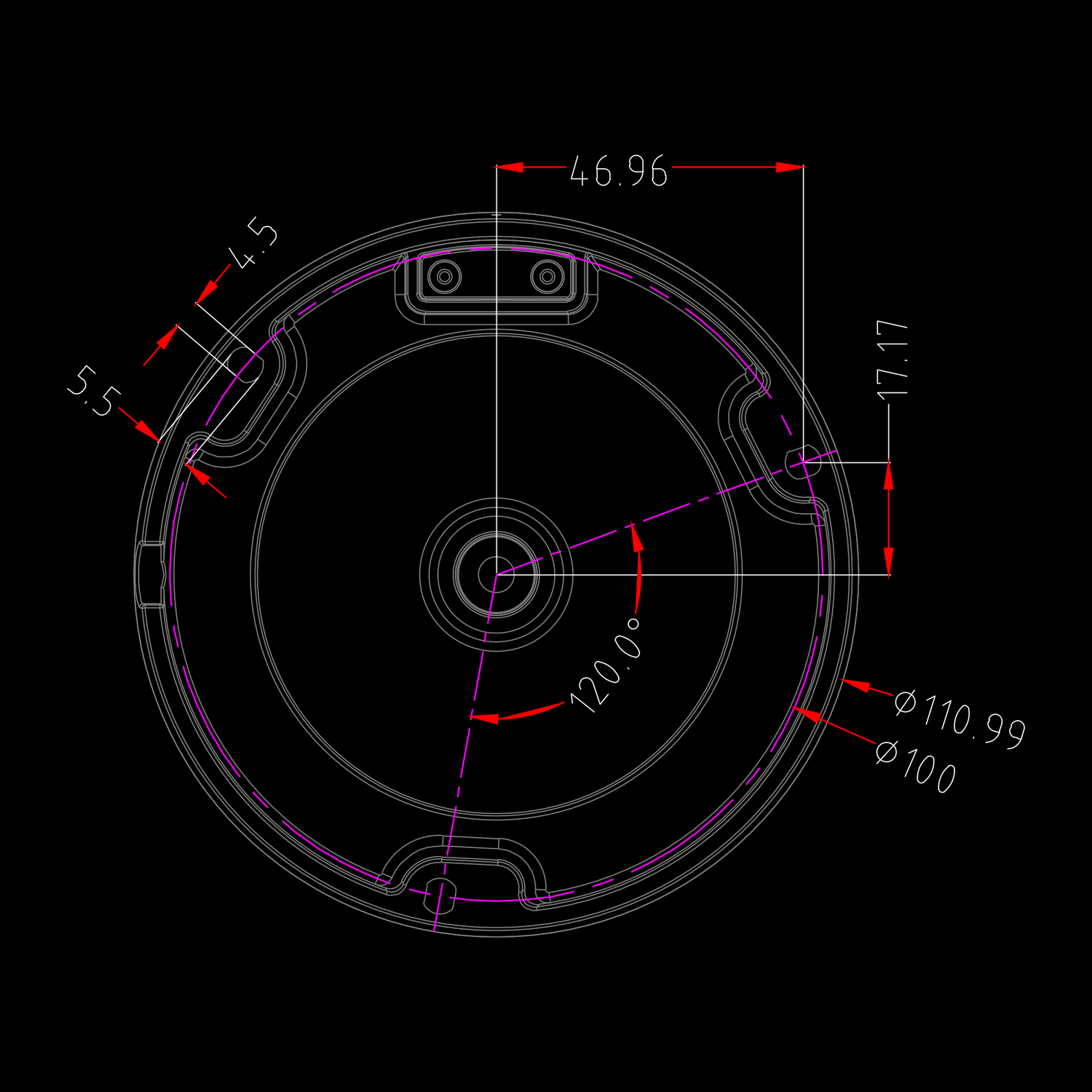 Zxtech Boutique 4K (8MP) IK10 – Low-Profile Dome PoE CCTV Camera with Audio – Infrared