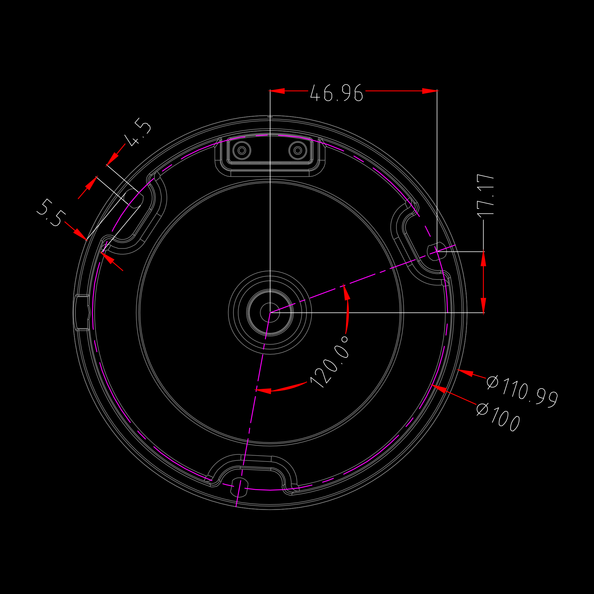 Zxtech Boutique 4K (8MP) IK10 – Low-Profile Dome PoE CCTV Camera with Audio – Infrared