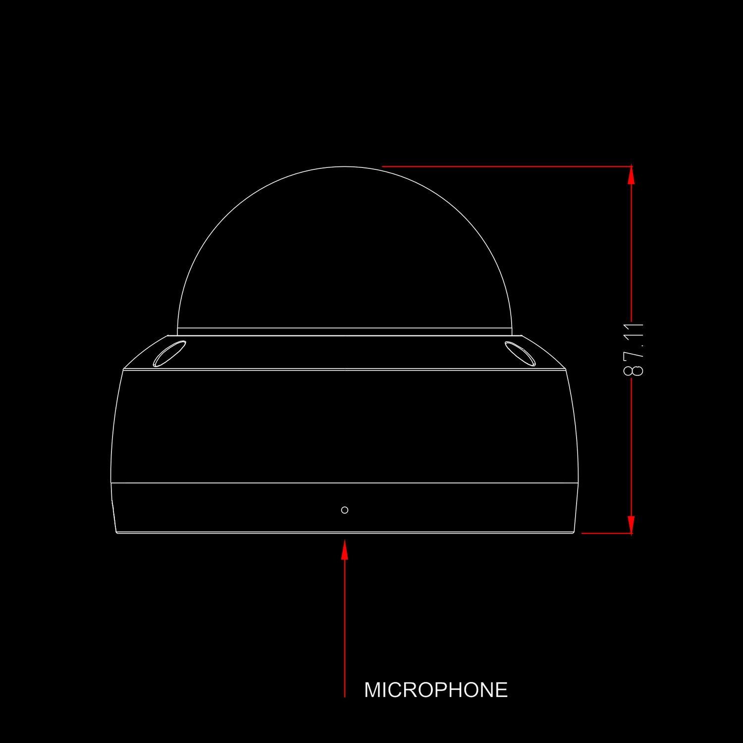 Zxtech Boutique 4K (8MP) IK10 – Low-Profile Dome PoE CCTV Camera with Audio – Infrared