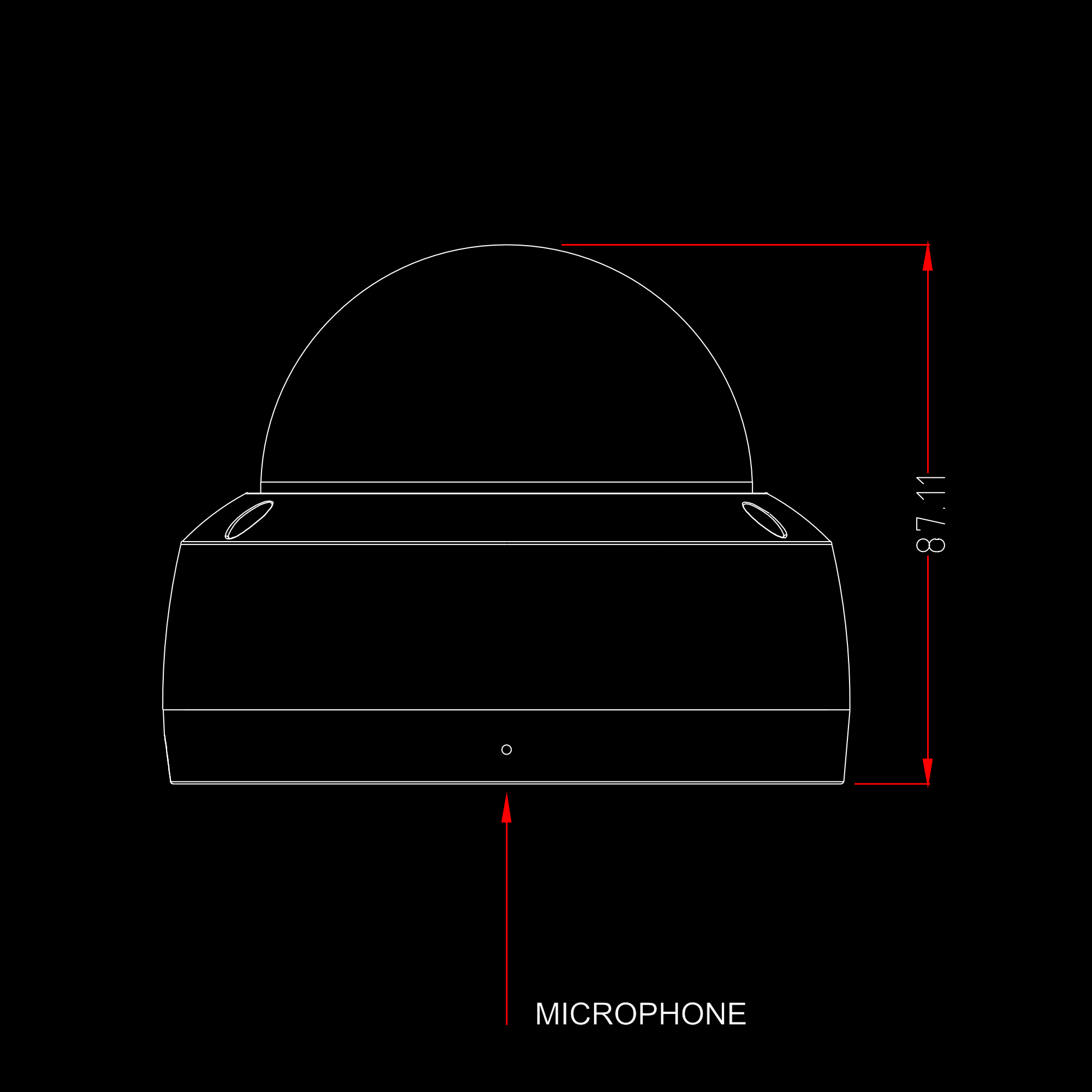 Zxtech Boutique 4K (8MP) IK10 – Low-Profile Dome PoE CCTV Camera with Audio – Infrared