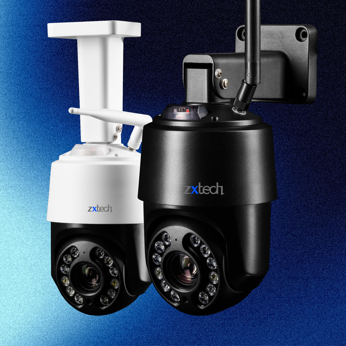 Zxtech PTZ Wireless Security Camera - 4K 10X/5X Optical Zoom Full Colour Night Vision Face Detection Wifi 2-Way Audio SD Indoor/Outdoor