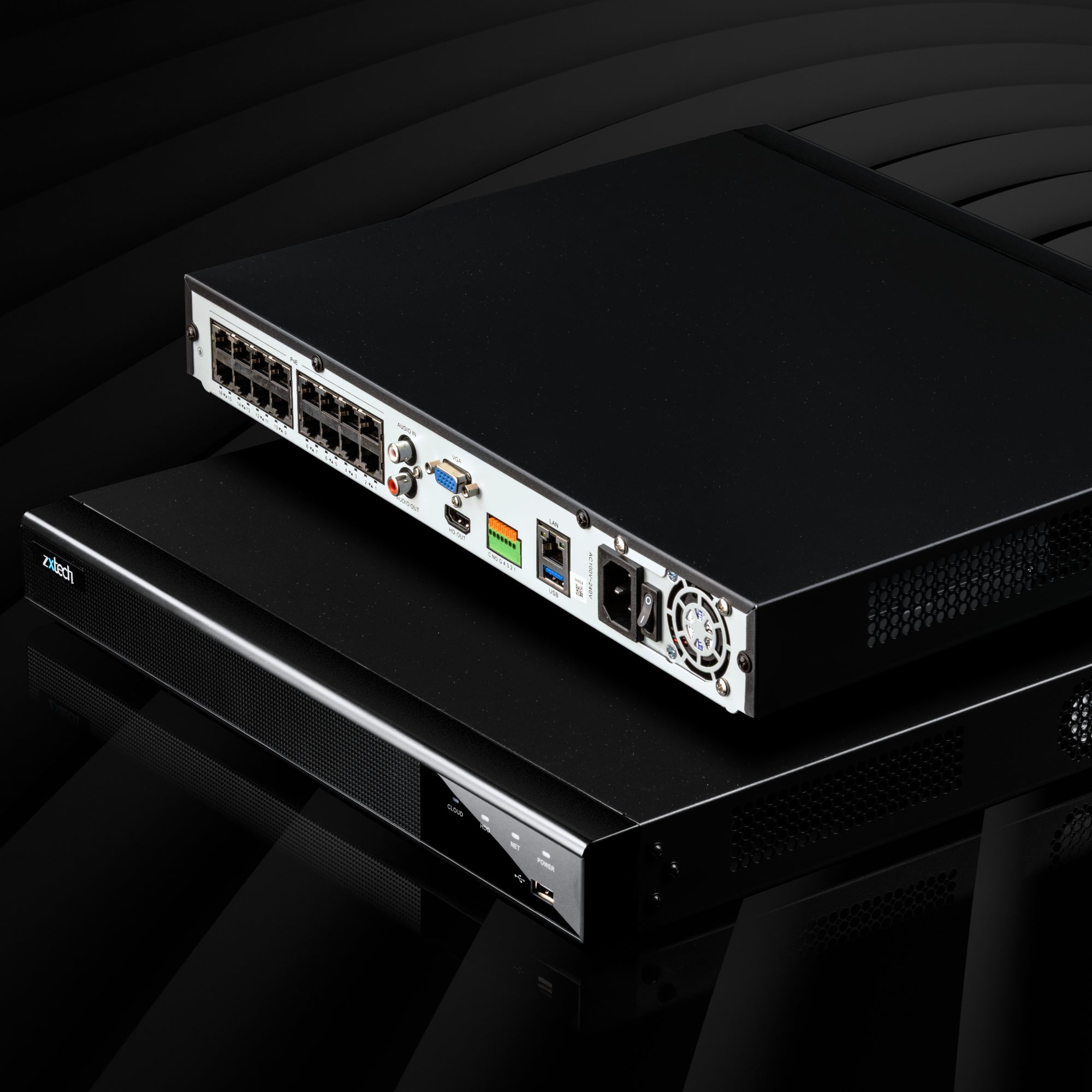Zxtech Onyx 32CH 16-PoE 16MP/4K NVR Recorder – 20TB (2-Bay)