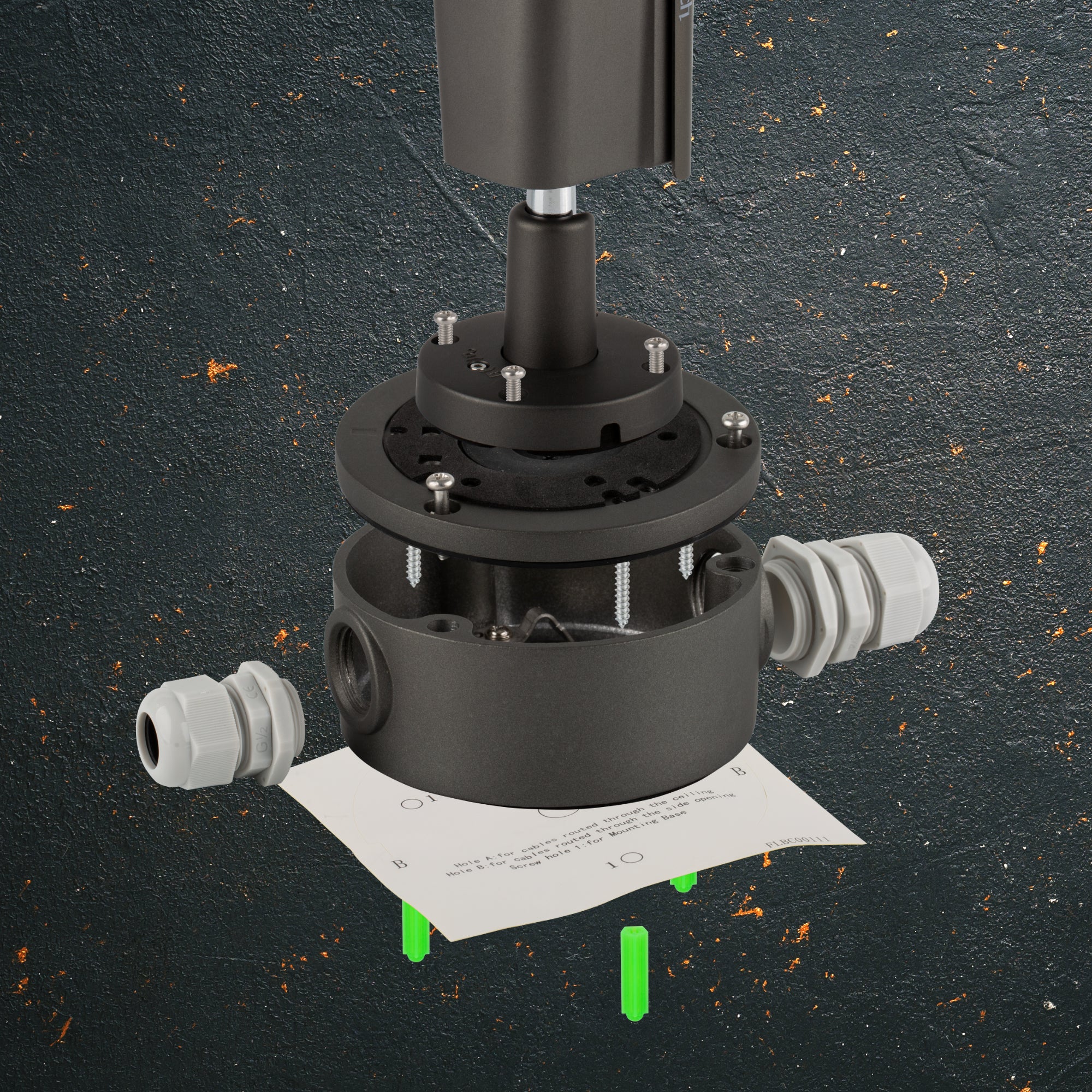 Zxtech Metal CCTV Junction Box Bracket for MegaValue &amp; BabyBullet Cameras