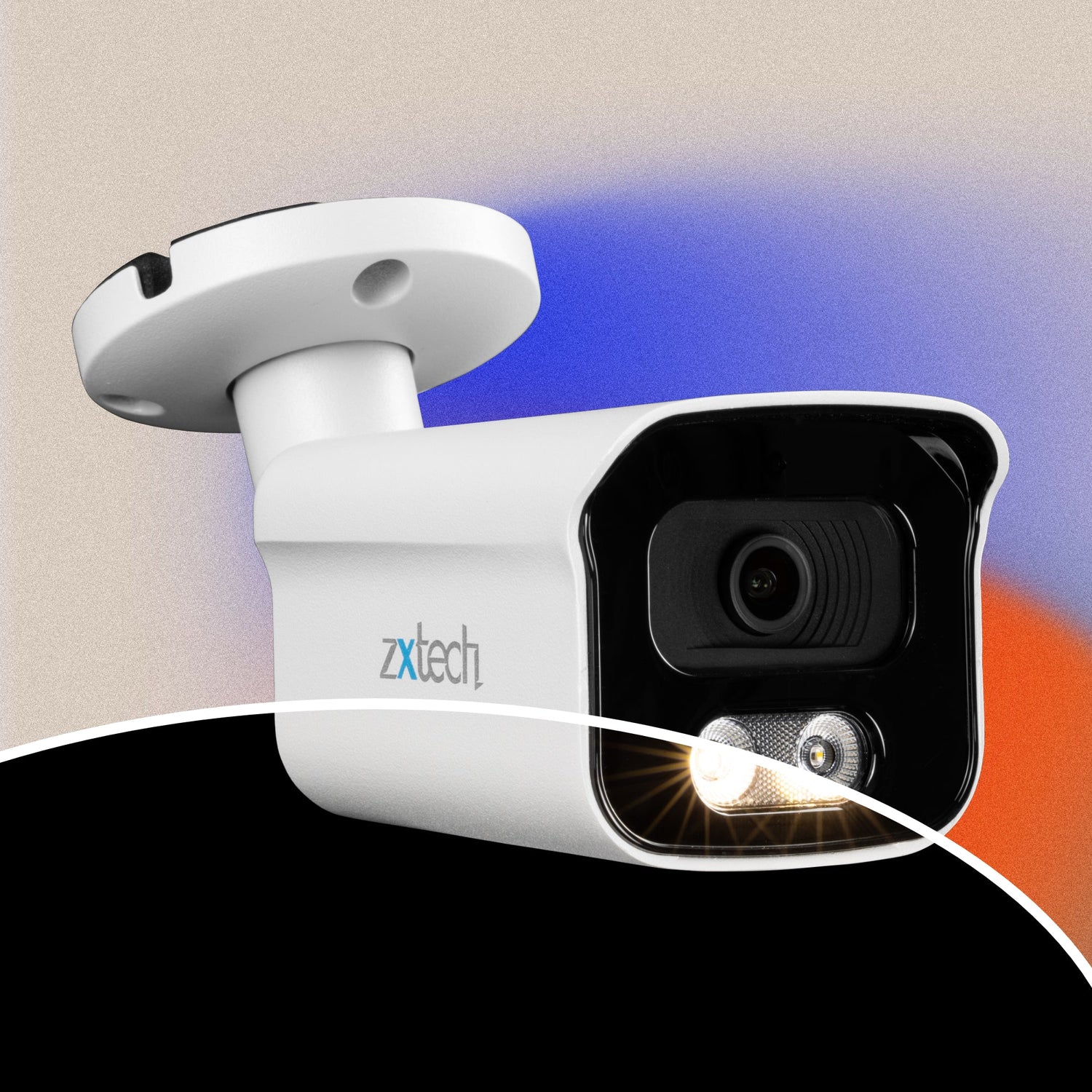 Zxtech BabyBullet 4K (8MP) – PoE CCTV Camera with Audio – Pro Fusion Light