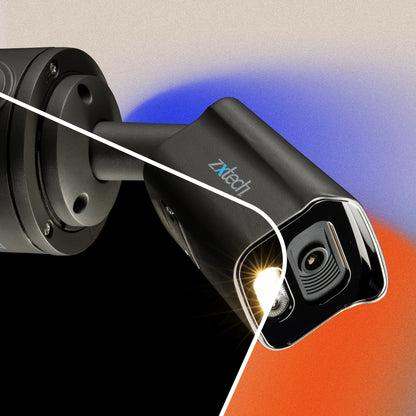 Zxtech BabyBullet 5MP – PoE CCTV Camera with Audio – Pro Fusion Light