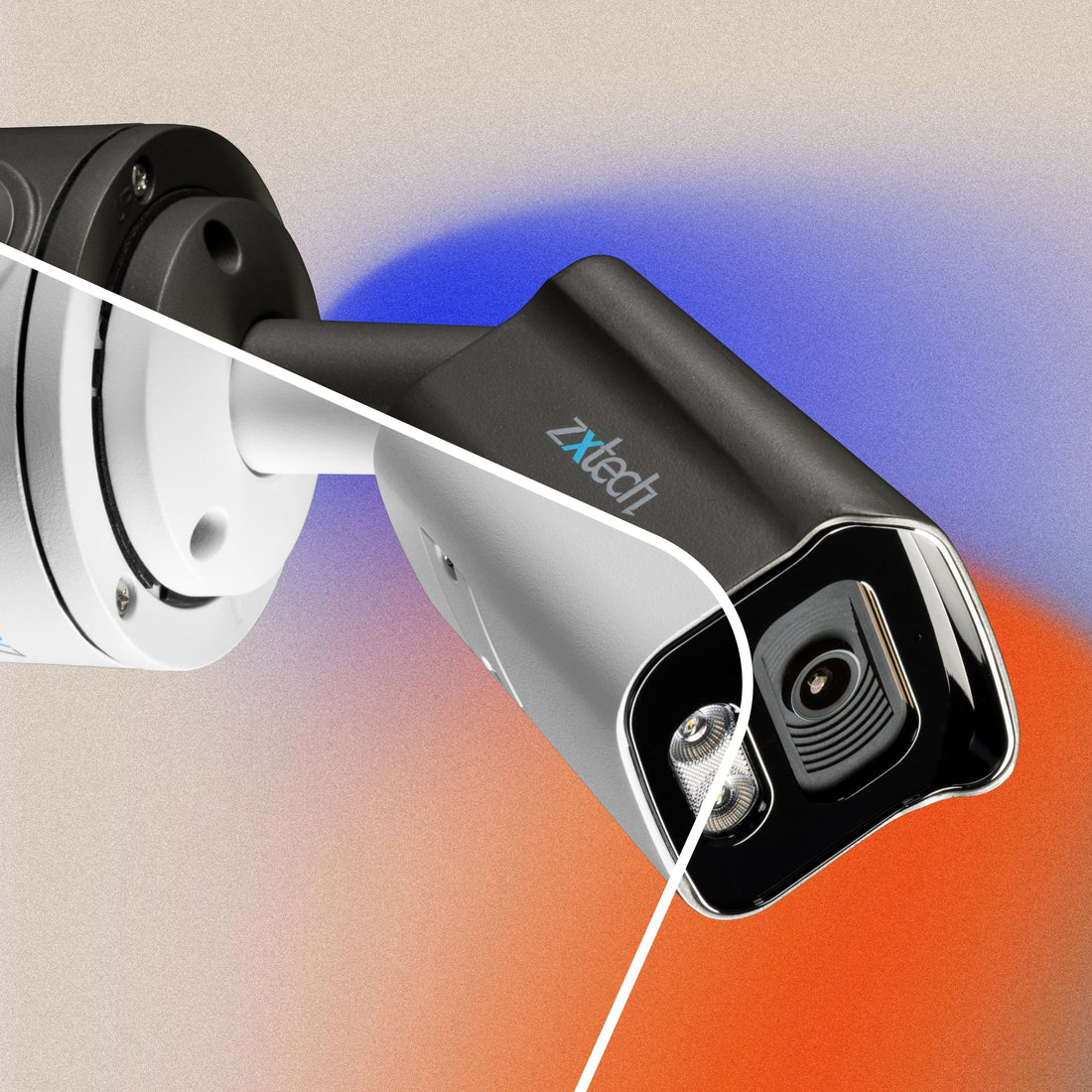 Zxtech 4K BabyBullet PoE IP CCTV Camera with Audio | Pro Fusion Light