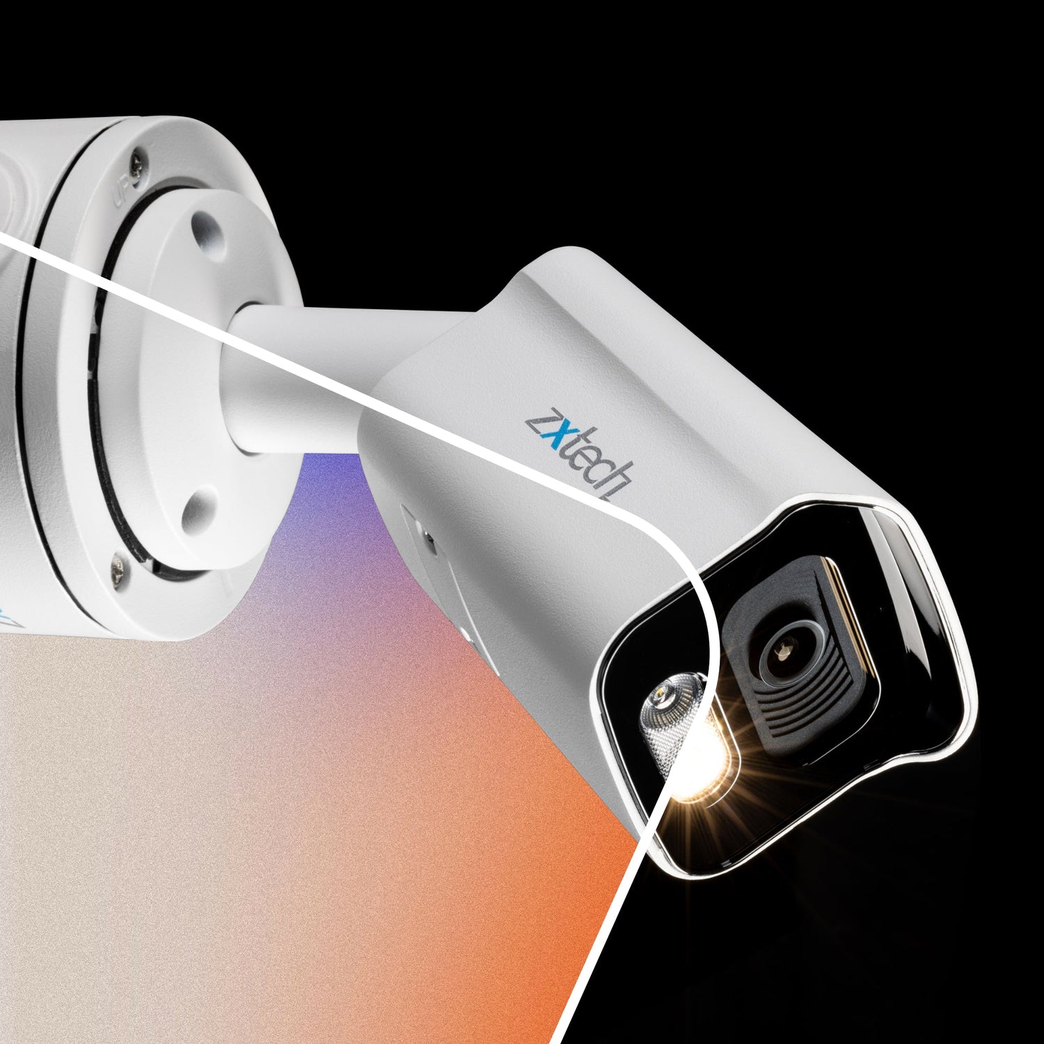 Zxtech BabyBullet 4K (8MP) – PoE CCTV Camera with Audio – Pro Fusion Light