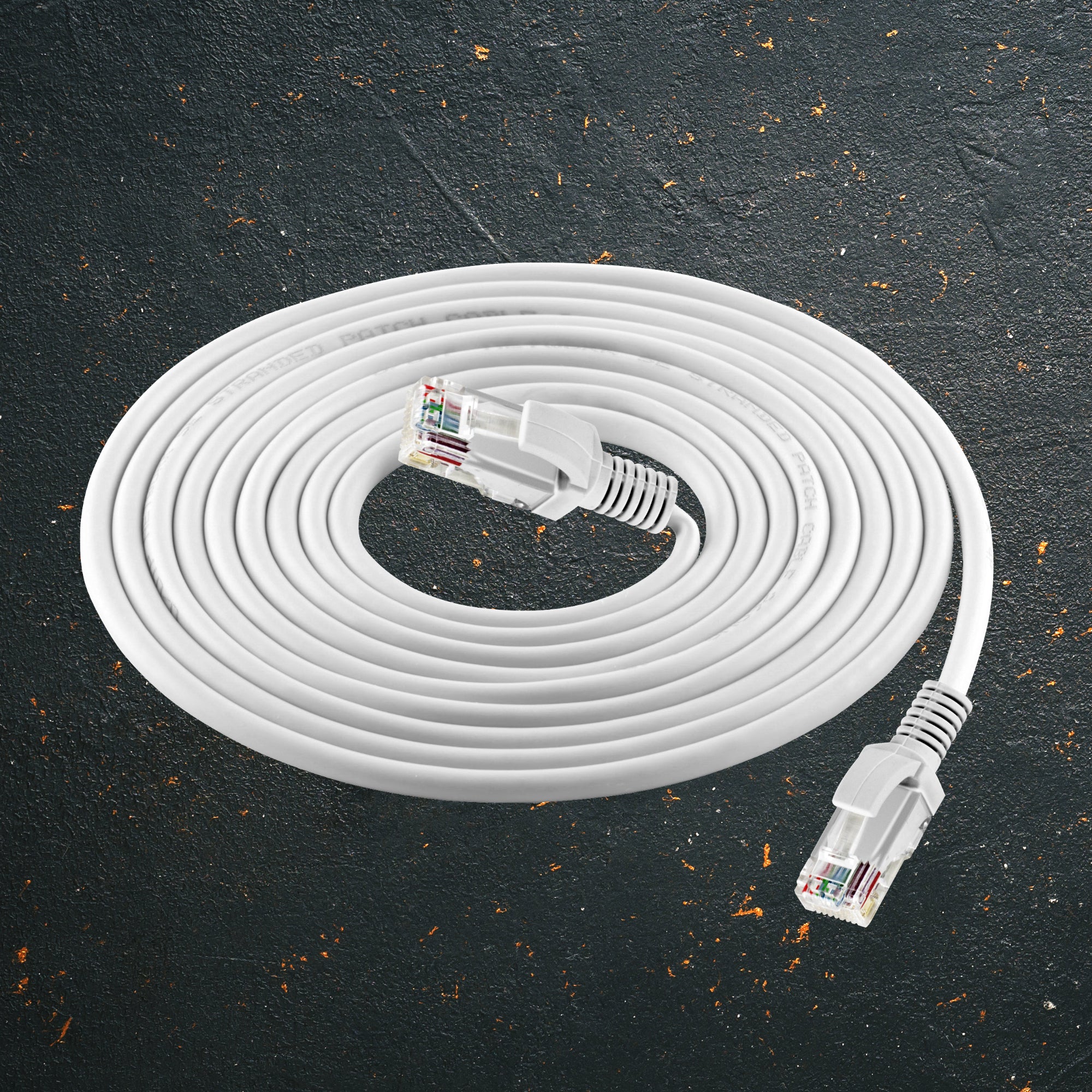 Pre-Made CAT5e RJ45 Ethernet LAN Network Patch Cables | 2m 10m 20m 30m 40m 50m | PoE Compatible