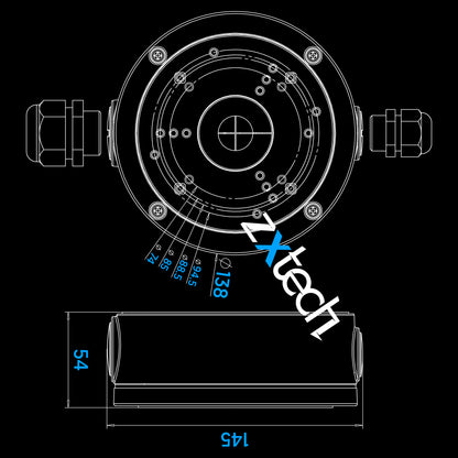 Zxtech Metal CCTV Junction Box Bracket for Atlas &amp; Premio Cameras