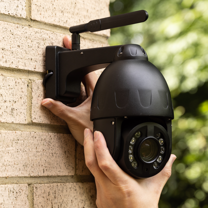 Zxtech 4K Wireless PTZ CCTV System  - 8 x WiFi Security Camera 5X/10X/20X Auto Zoom Colour Night Vision Outdoor 2-Way-Audio 9CH Sony Starvis