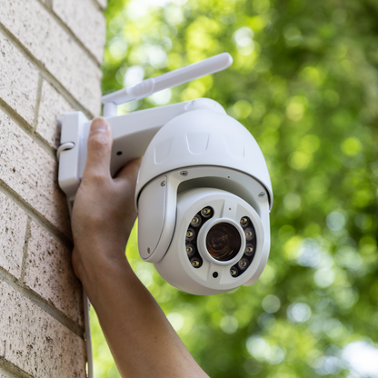 Zxtech 4K Wireless PTZ CCTV System  - 3 x WiFi Security Camera 5X/10X Auto Zoom Colour Night Vision Outdoor 2-Way-Audio 9CH Sony Starvis