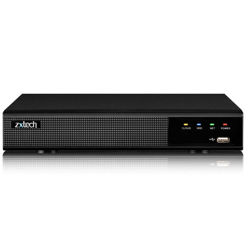 Zxtech IK10 4K PoE CCTV System – 3 x 8 MP Cameras with Sony Starvis, Stealth Night Vision & Built‑in Audio for High‑End Interiors | IK1A4Z