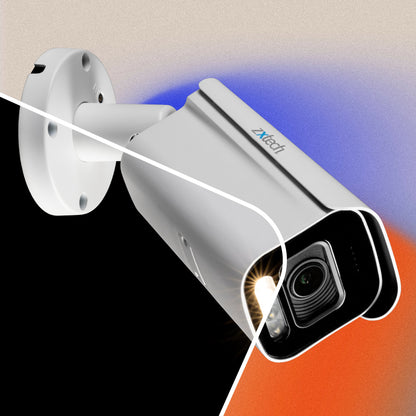 Zxtech Premio 5MP – 5× Motorised Zoom PoE CCTV Camera with Audio – Pro Fusion Light (Enhanced)