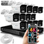 Zxtech 12 x 5MP 8MP PoE IP Camera NVR Face Recognition Complete Security System RX12B16X