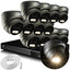 Zxtech 4K CCTV System - 12 x IP PoE Cameras Audio Recording Face Detection Outdoor Sony Starvis  | RX12E16X