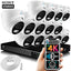 Zxtech 14 x 5MP 8MP PoE Camera Outdoor NVR Face Recognition Home CCTV System RX14A16X