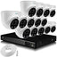Zxtech 14x 5MP 8MP 60M IR Auto Zoom PoE Security Camera  NVR Face Recognition Kit RX14C16X