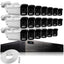 Zxtech 16x 5MP 8MP Auto Zoom PoE Outdoor Security Cameras Face Recognition CCTV Kit RX20D24W