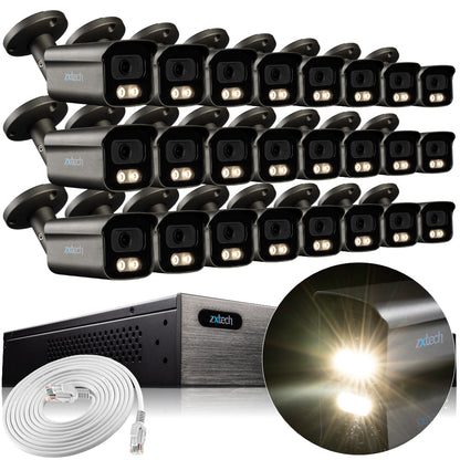 Zxtech BabyBullet AI 4K/8MP/5MP Built-in Mic PoE IP Security Camera