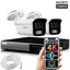 Zxtech 2 x 5MP 4K Ultra HD Outdoor PoE IP Camera NVR Complete Security System UK RX2B4Z
