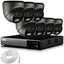 Zxtech 4K CCTV System - 7 x IP PoE Cameras Audio Recording Face Detection Outdoor Sony Starvis  | RX7E9Y