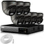 Zxtech 4K CCTV System - 7 x IP PoE Cameras Audio Recording Face Detection Outdoor Sony Starvis  | RX7E9Y