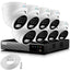 Zxtech 4K CCTV System - 8 x IP PoE Cameras Audio Recording Face Detection Outdoor Sony Starvis  | RX8A9Y