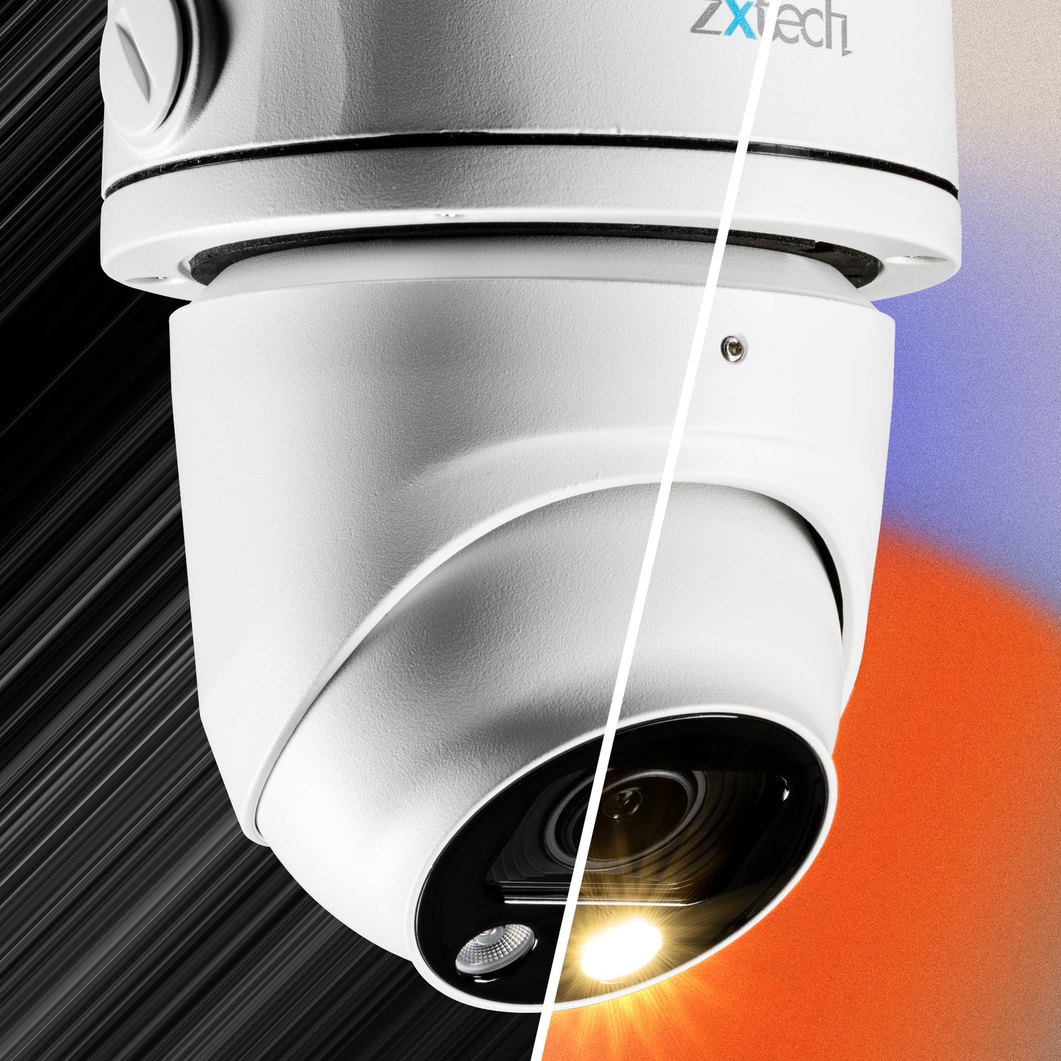 Zxtech Atlas 4K (8MP) – 5× Motorised Zoom PoE CCTV Camera with Audio – Pro Fusion Light