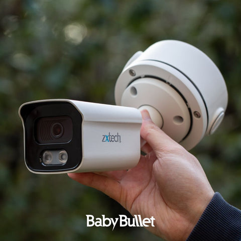 Zxtech BabyBullet AI 4K Face Detection Built-in Mic 2.8mm PoE IP Security Camera