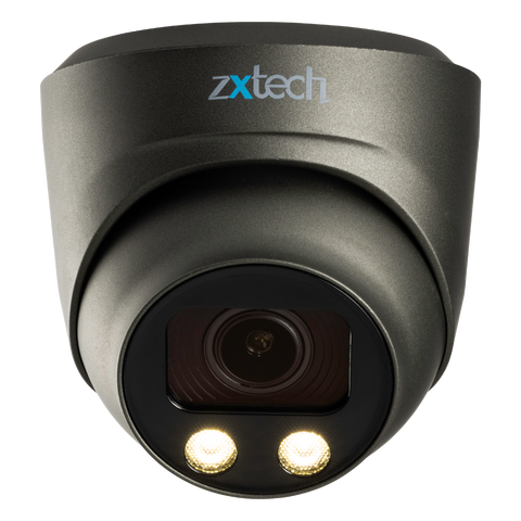Zxtech Full Colour Night Vision 4K 8MP Dome Auto Zoom PoE IP CCTV AI Camera | Face Recognition 60M LED Sony Starvis