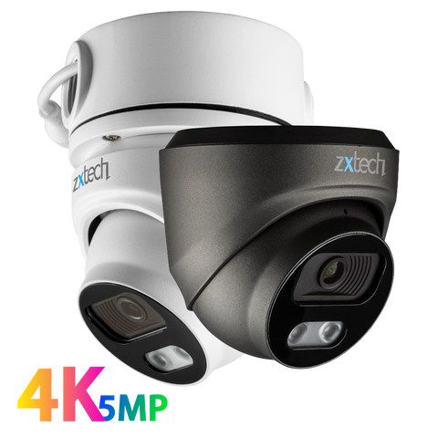 Zxtech MegaValue AI 4K Face Detection Built-in Mic 2.8mm PoE IP Security Camera