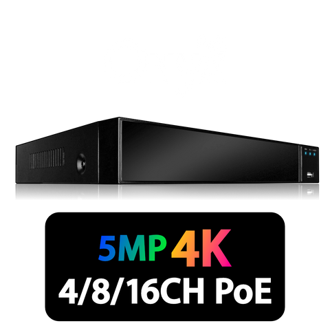 Zxtech Onyx 4/8/16CH PoE IP CCTV NVR