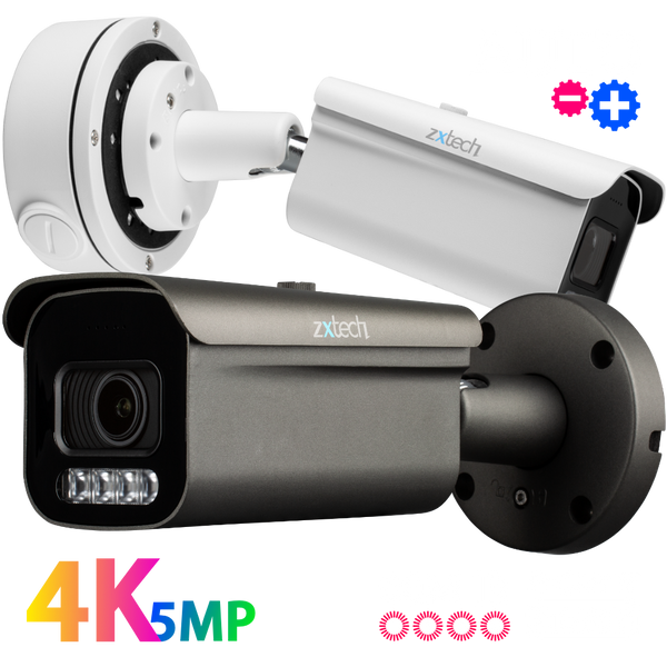 Zxtech Premio AI 4K Face Detection 2.7-13.5mm Auto Zoom PoE IP CCTV Ca